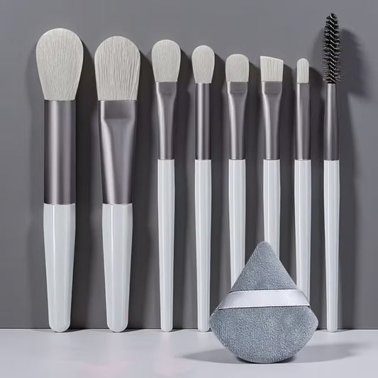 Luxury Travel Makeup Brush Sets, Including Beauty Sponge
