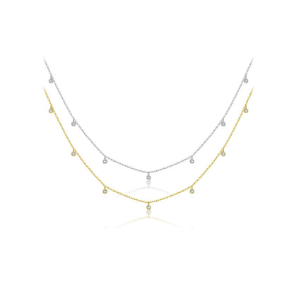 Elegant Silver Bead Necklace