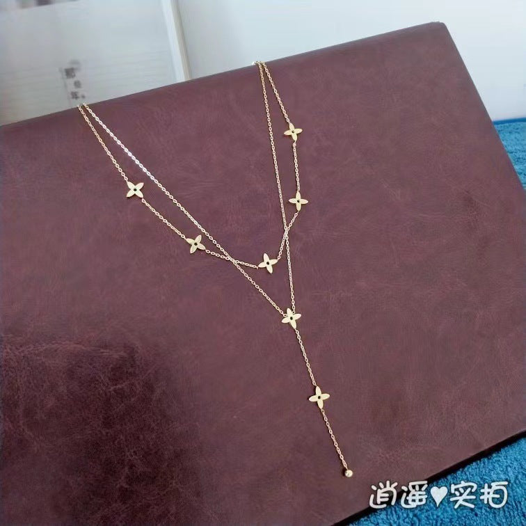 Chic Geometric Gold Necklace