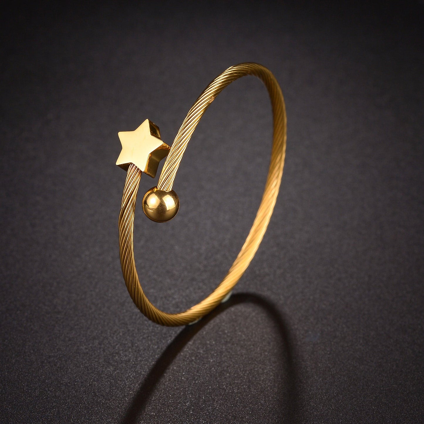 Gold Blossom Cuff Bracelet