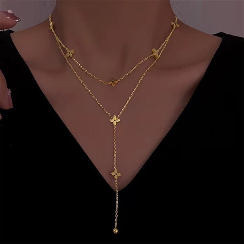 Chic Geometric Gold Necklace