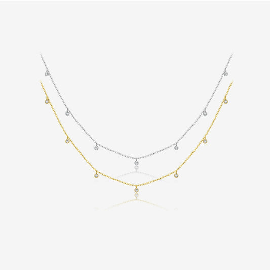 Elegant Silver Bead Necklace