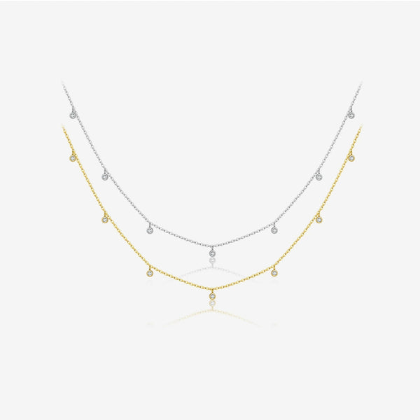 Elegant Silver Bead Necklace
