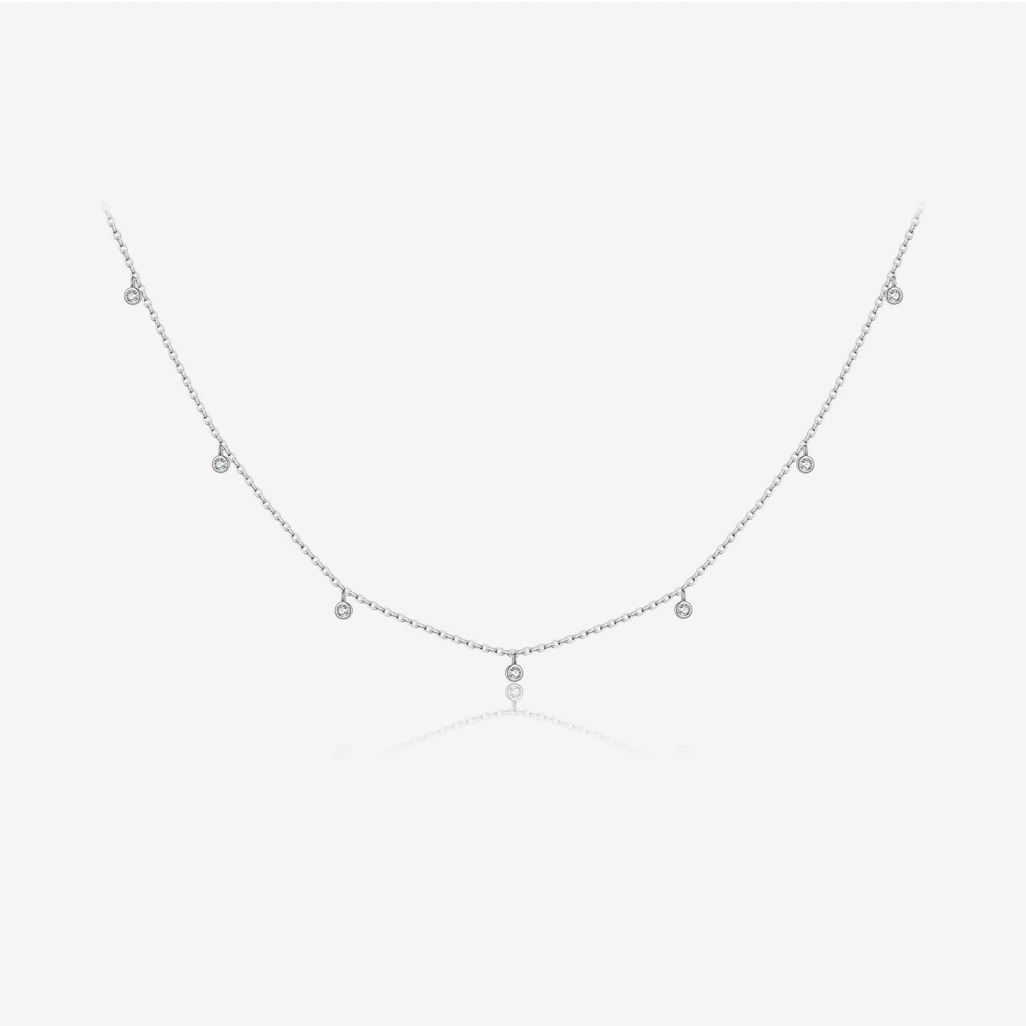 Elegant Silver Bead Necklace