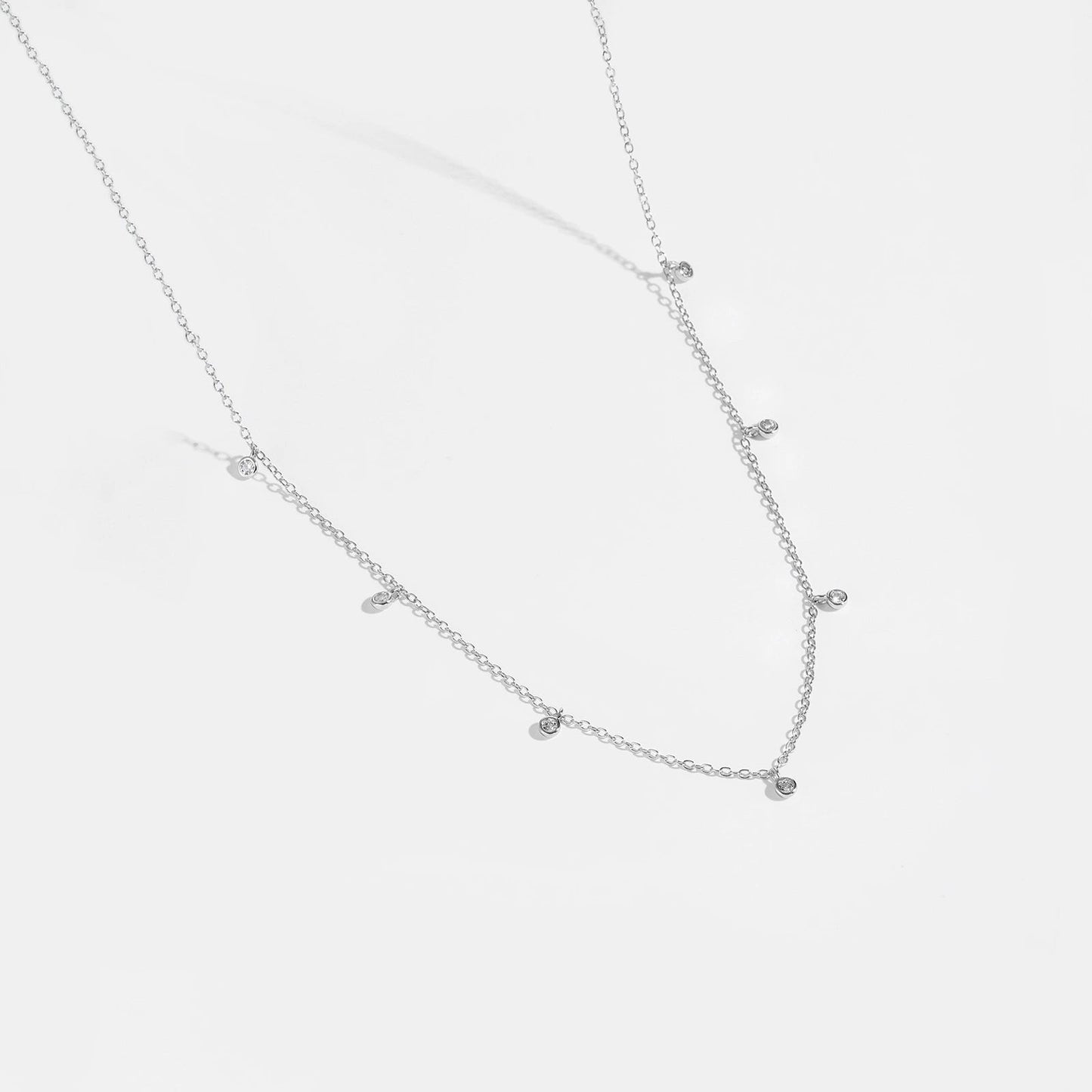 Elegant Silver Bead Necklace