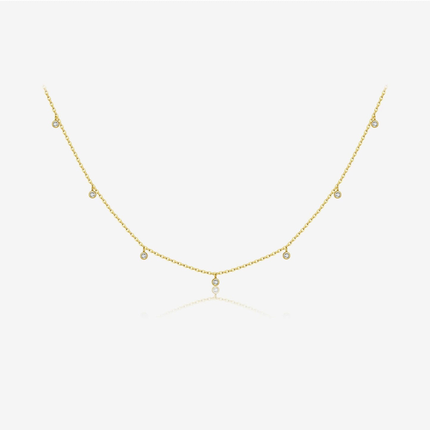 Elegant Silver Bead Necklace