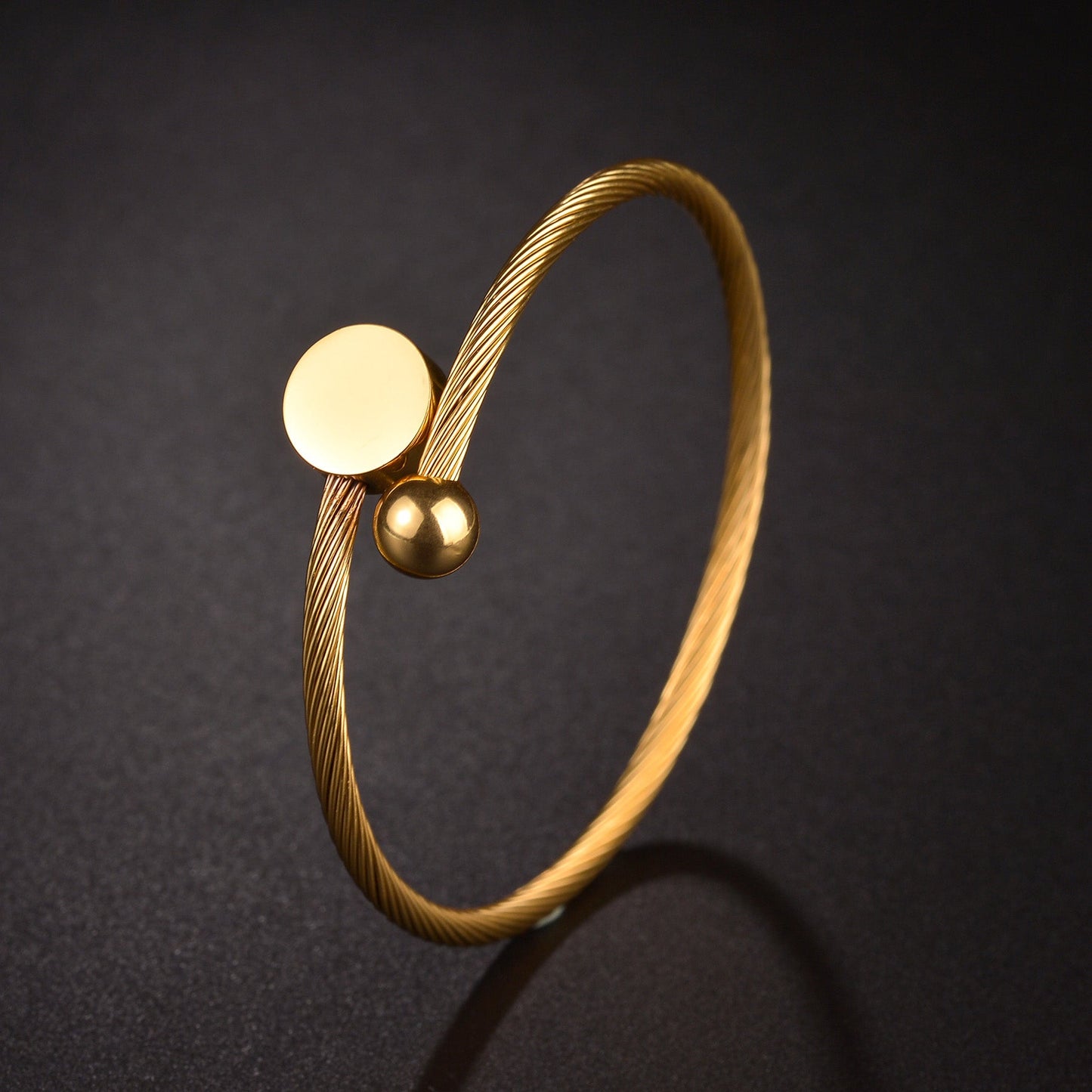 Gold Blossom Cuff Bracelet